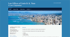 Desktop Screenshot of curtisyuenlaw.com