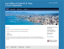 Tablet Screenshot of curtisyuenlaw.com